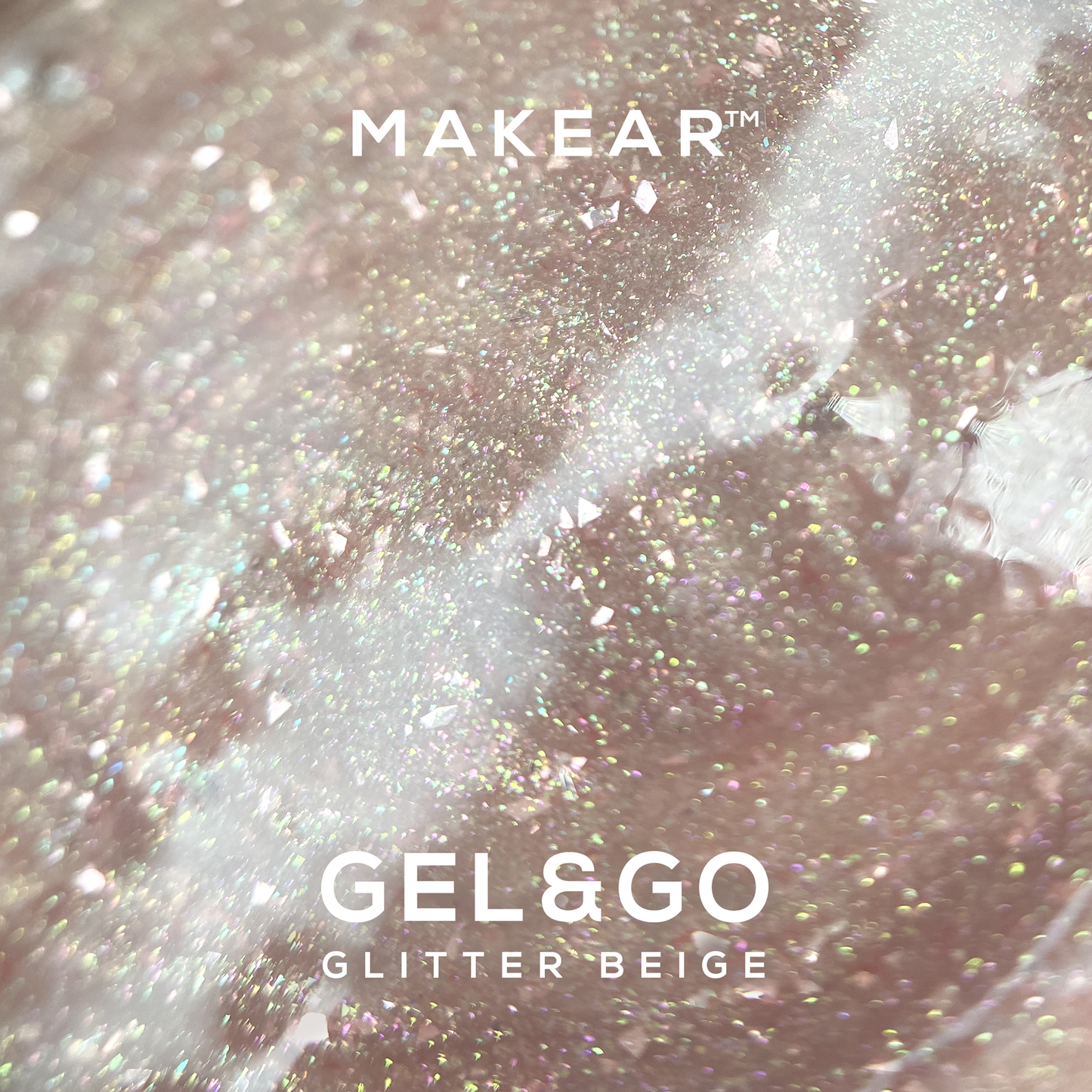 Gel & Co - Gg25 – GLITTER BEIGE - 50 Ml MAKEAR