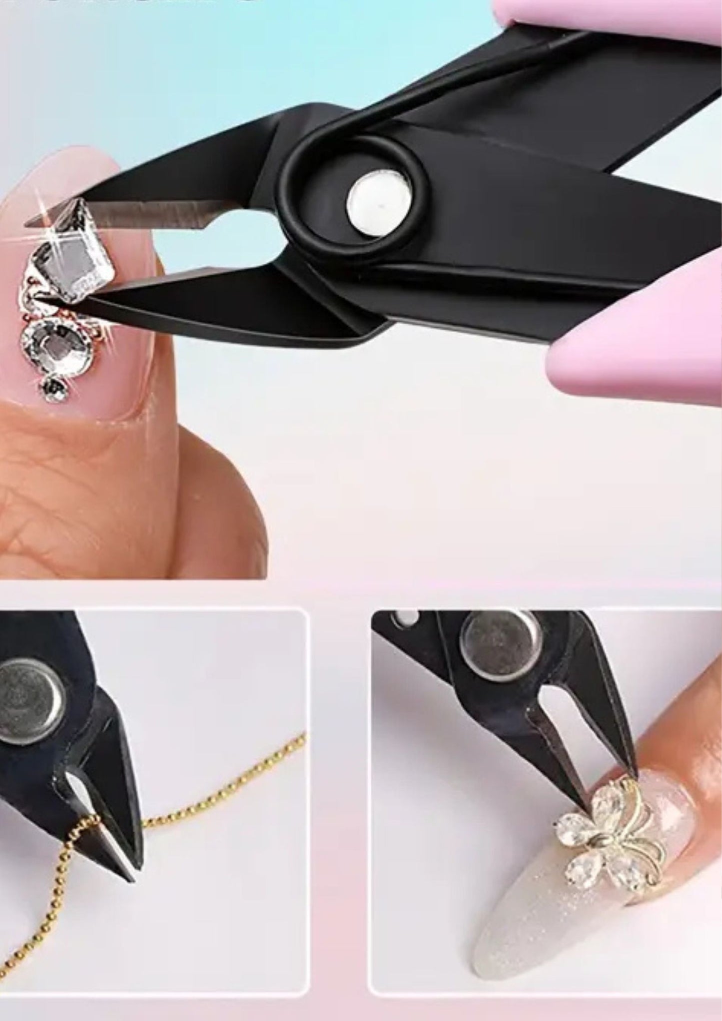 Pince Silicone pour retirer les Strass- Académie de l'ongle