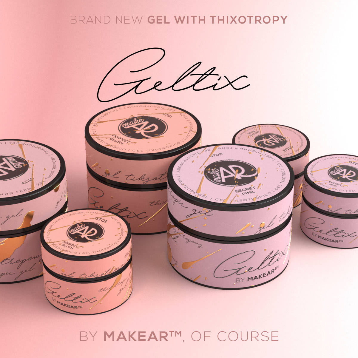 Geltix Gt03 - CREAMY ROSE - 15 ET 50 Ml MAKEAR