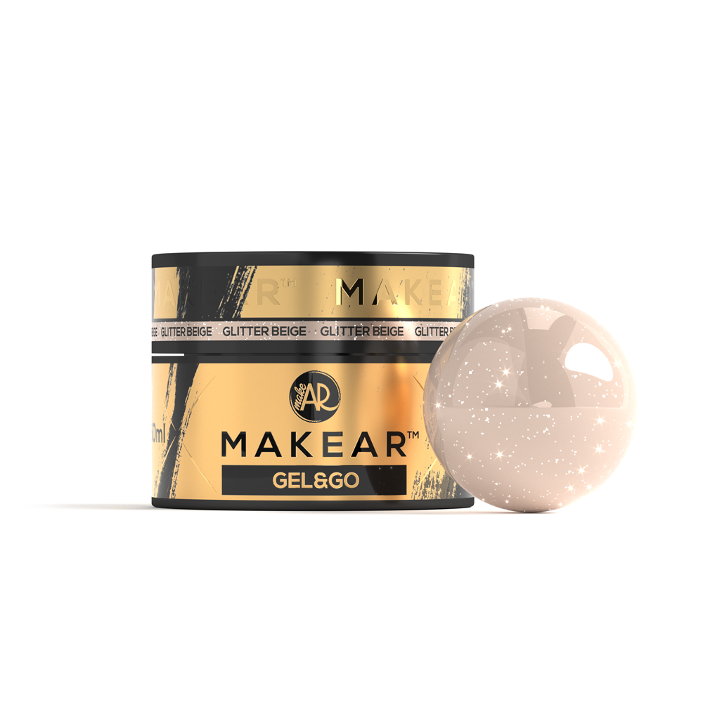 Gel & Co - Gg25 – GLITTER BEIGE - 50 Ml MAKEAR