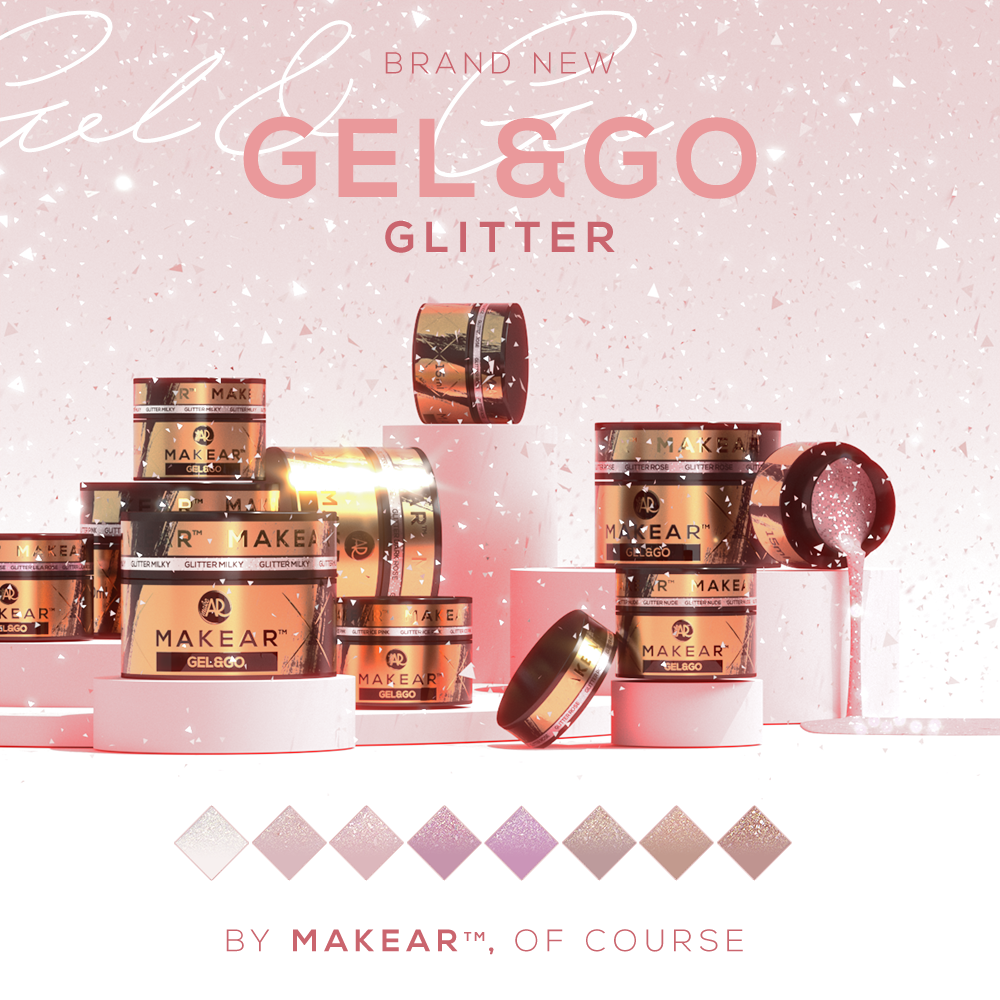 Gel & Co - Gg20 – GLITTER MILKY - 50 Ml MAKEAR