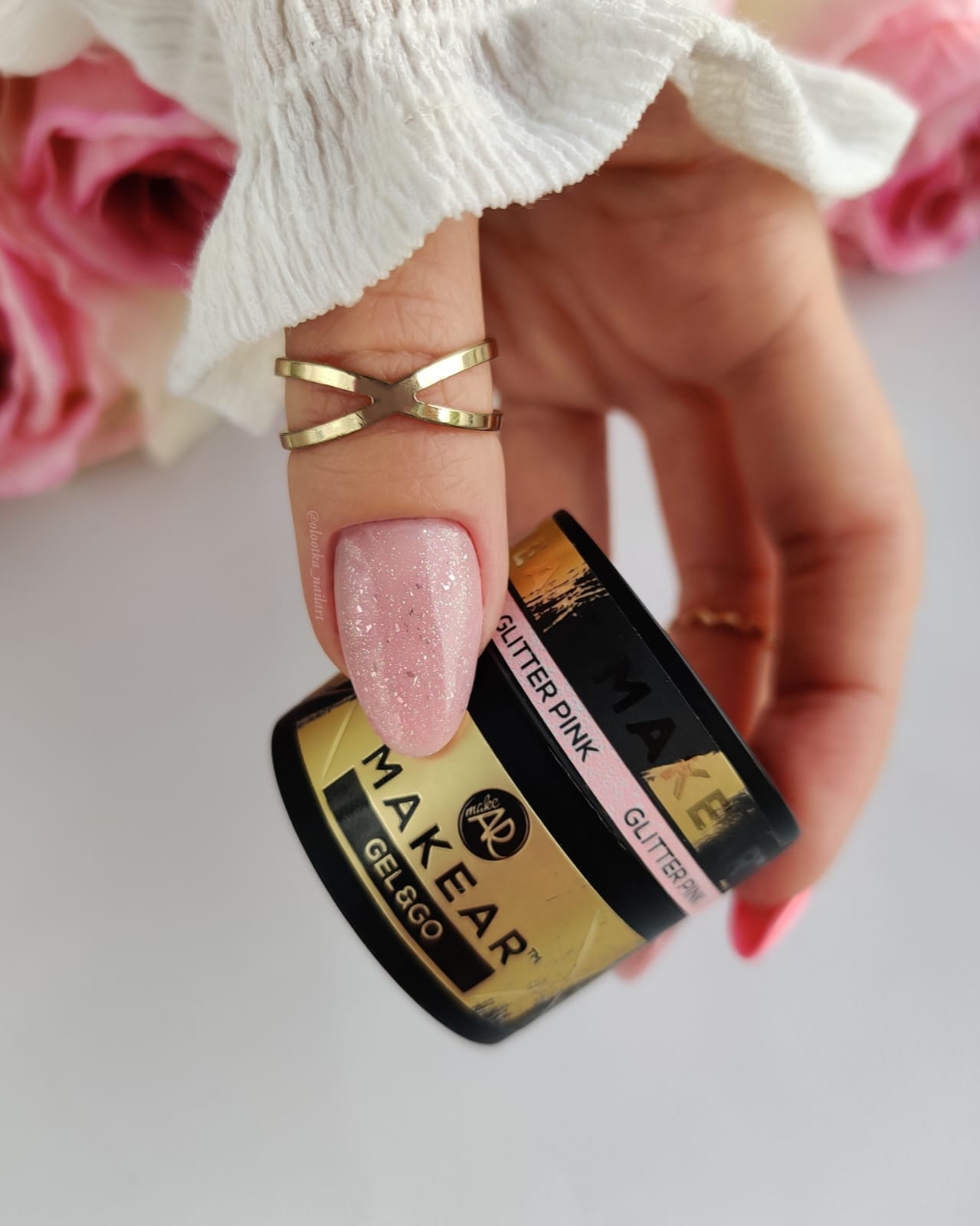 GEL & Co GG22 – GLITTER PINK - MAKEAR - 15 ml