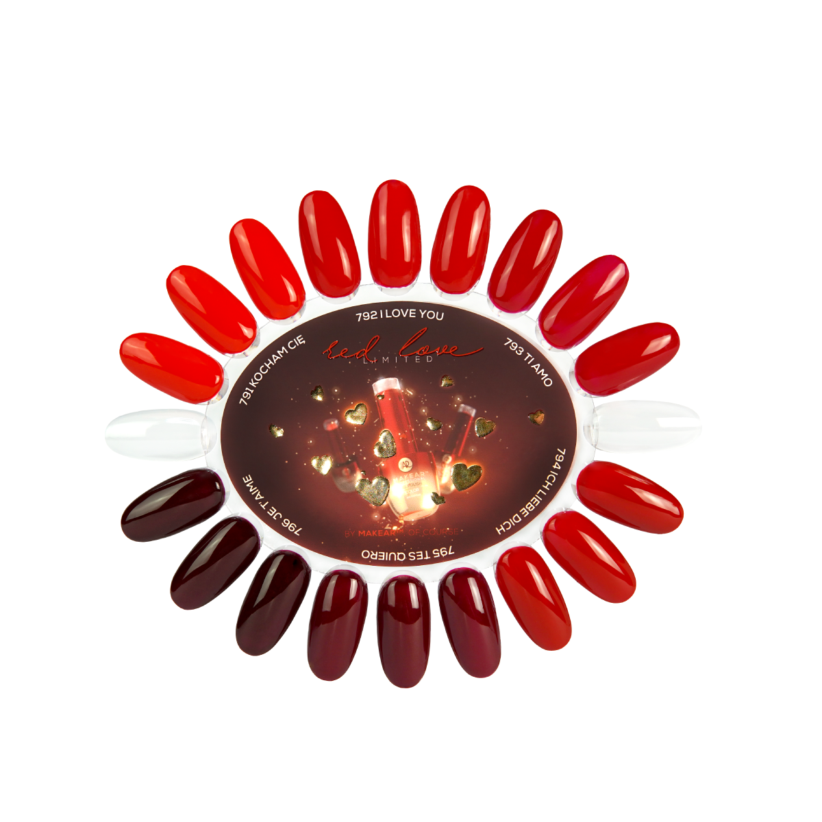 Nuancier Collection RED LOVE MAKEAR