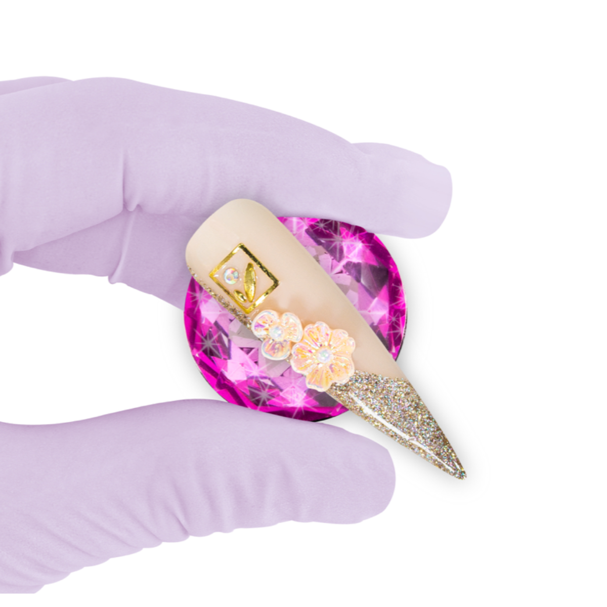 Support Aimanté Pour Tips - DIAMANT PINK