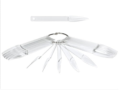 Nuancier 40 Tips STILETTOS (transparents)