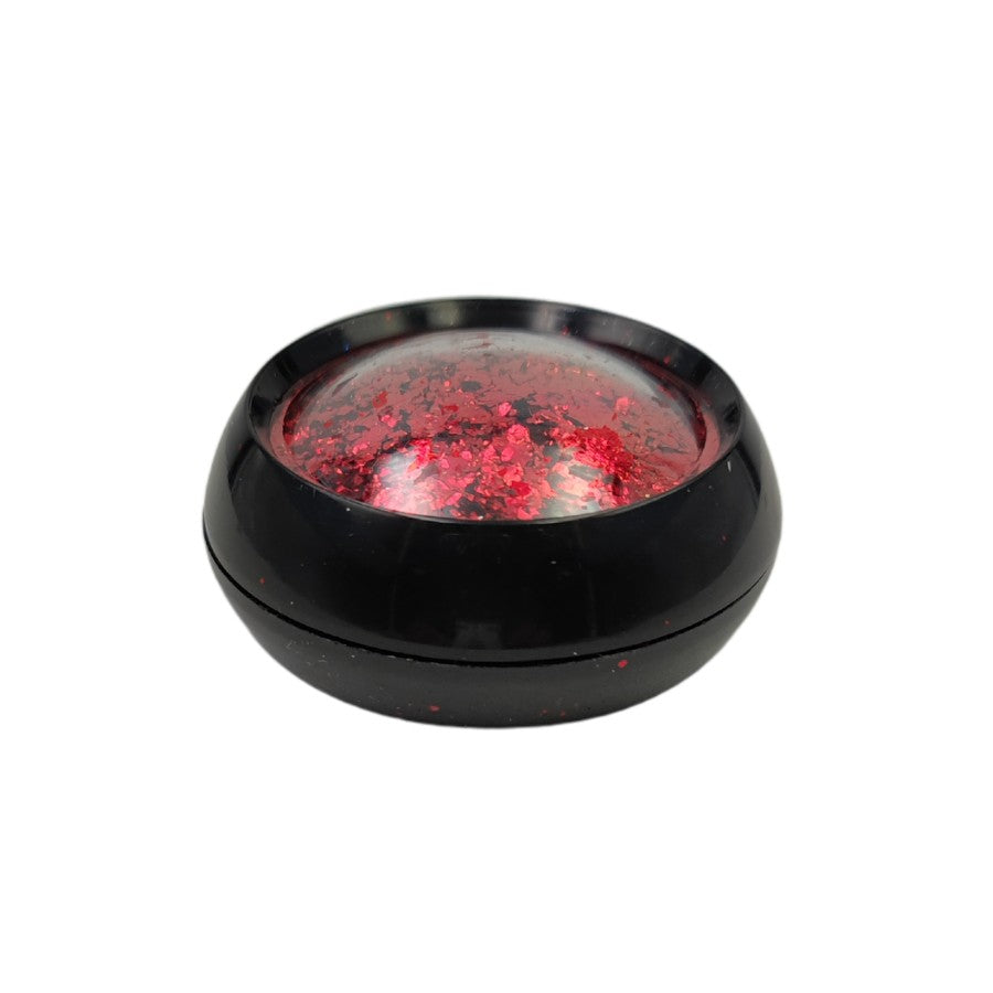 Alu Flakes Nail Art - Red