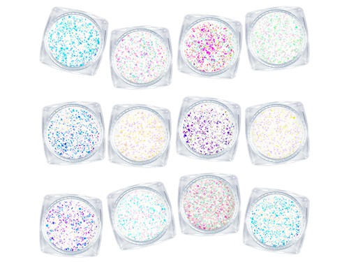 Diamond GLITTER WHITE - Set de 12 boites
