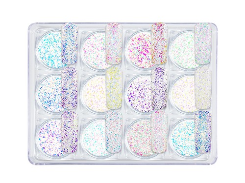 Diamond GLITTER WHITE - Set de 12 boites