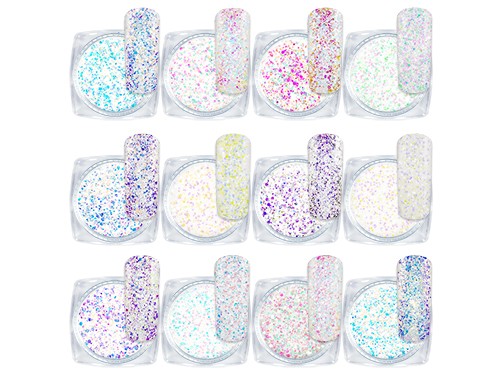 Diamond GLITTER WHITE - Set de 12 boites