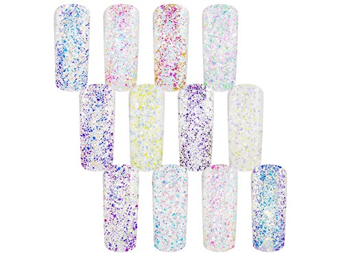Diamond GLITTER WHITE - Set de 12 boites