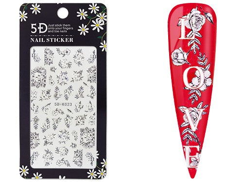 Nail Art Stickers 5D - 14