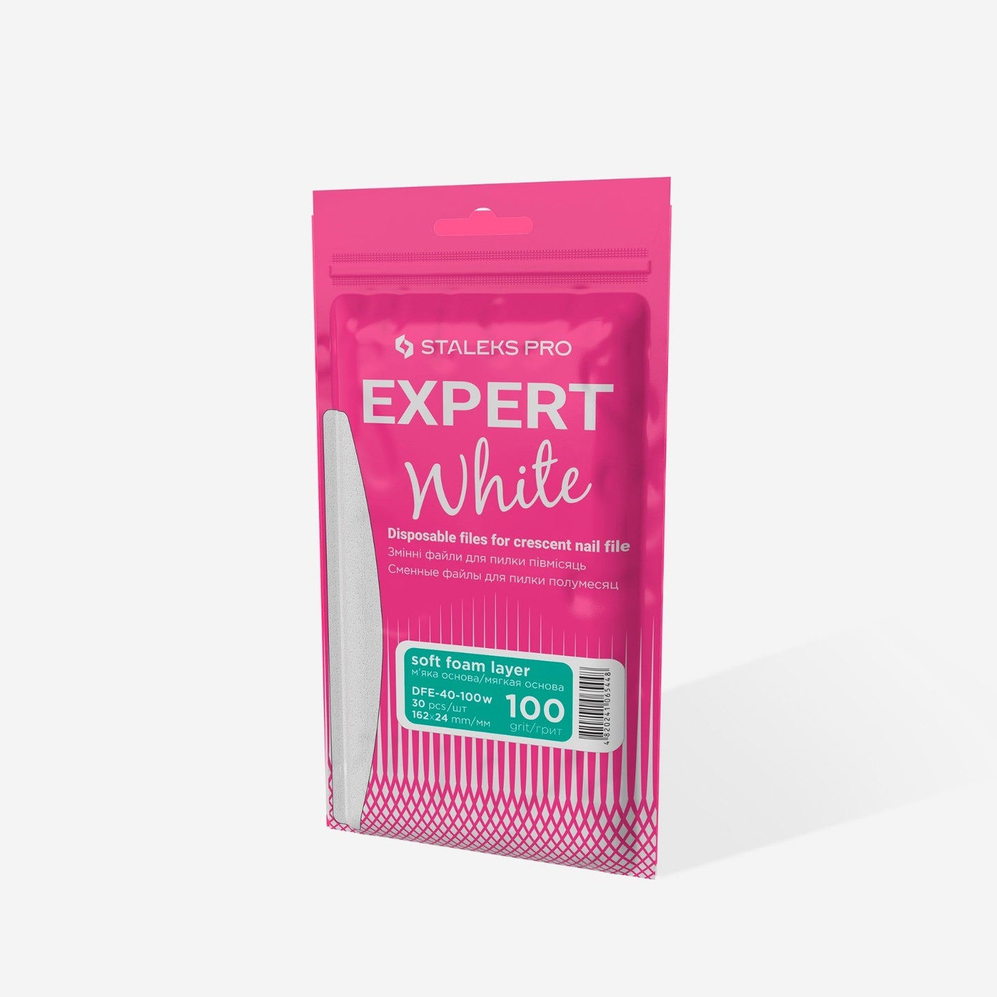 Limes de rechange pour Base Demi Lune sur mousse Pro Expert DFE-40 - Grain 100 (30 pcs.) STALEKS