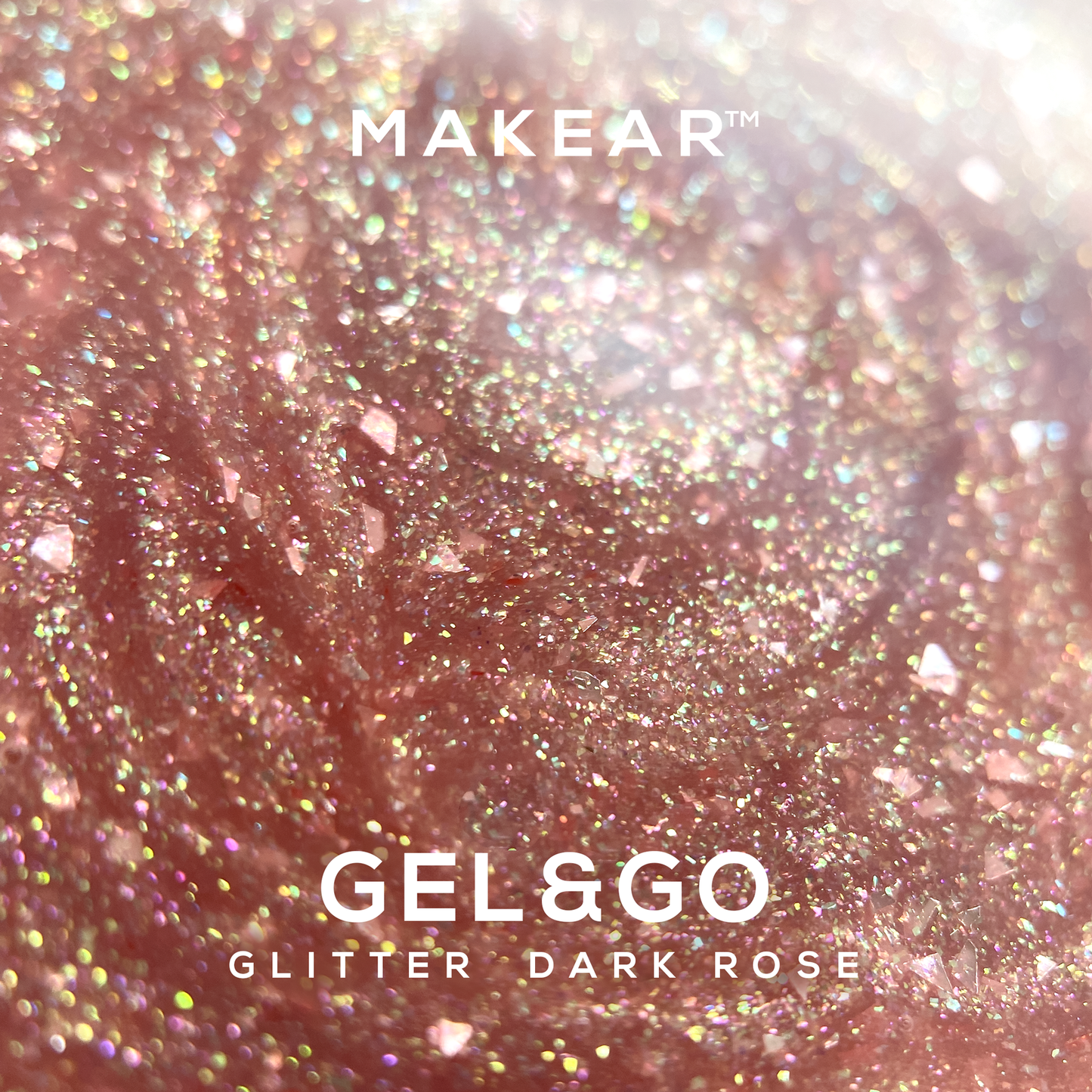 GEL & Co GG27 – GLITTER DARK ROSE - MAKEAR - 15 ml