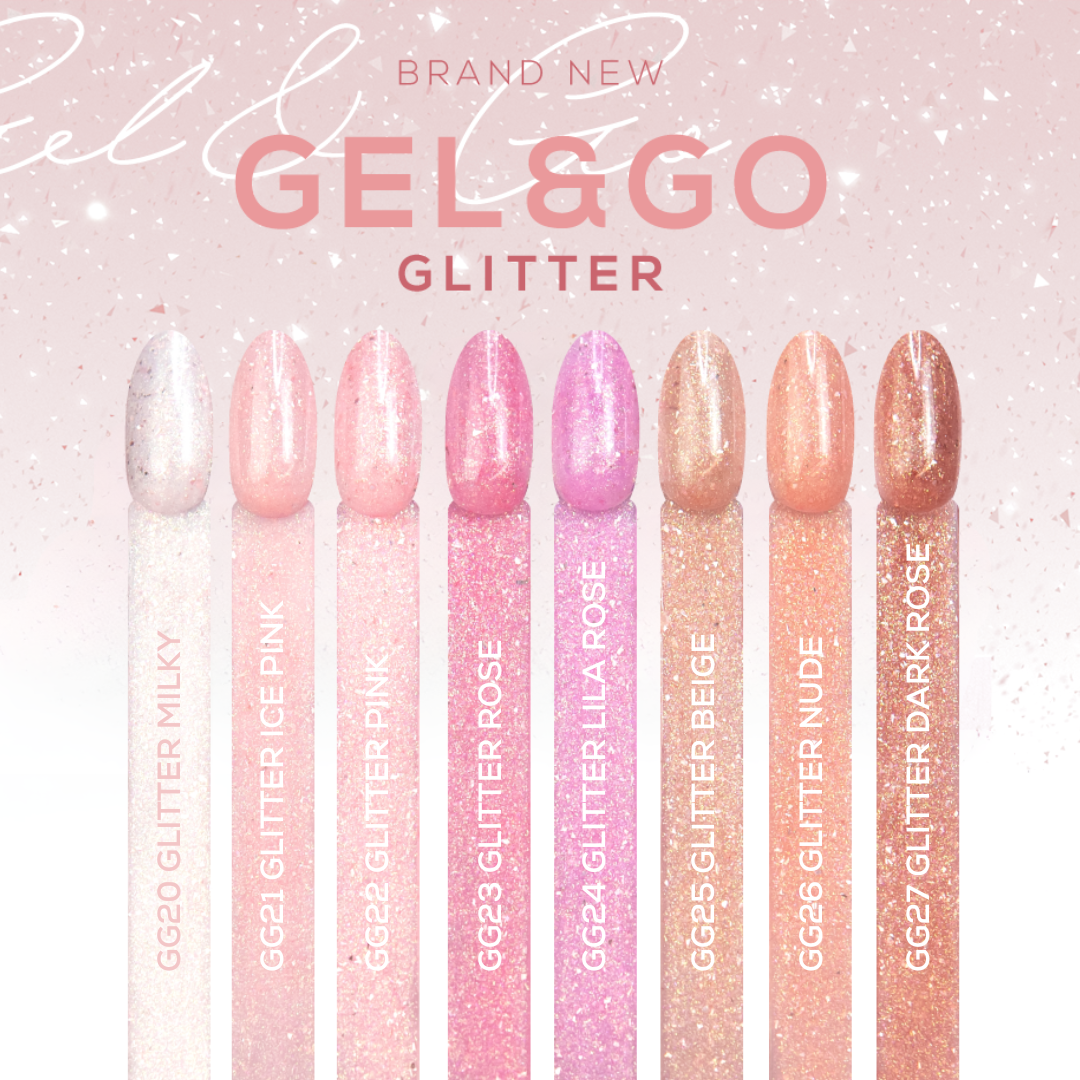 GEL & CO GG25 – GLITTER BEIGE - 15 ML  MAKEAR