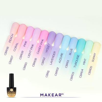 COLOR RUBBER BASE 06 - PEACH - MAKEAR