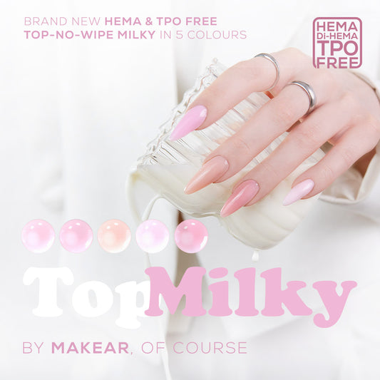 Top No Wipe Milky Makear 5 Couleurs