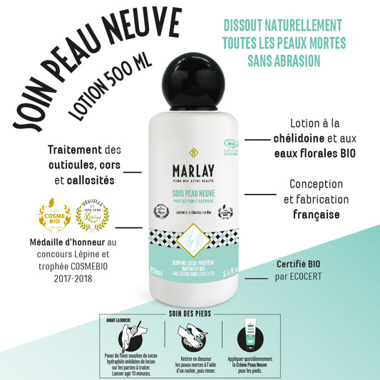 SOIN PEAU NEUVE BIO - ANTI CALLOSITES 500ML MARLAY