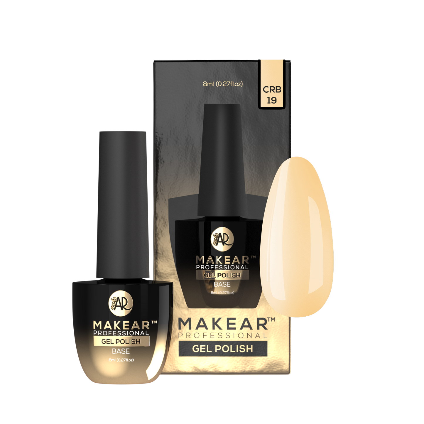 Color Rubber Base 19- NUDE YELLOW-MAKEAR