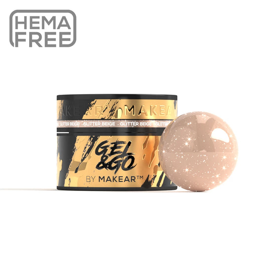 Gel & Co - Gg25 – GLITTER BEIGE - 15 Ml  MAKEAR
