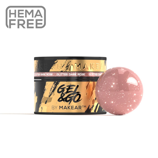 Gel & Co - Gg27 – GLITTER DARK ROSE  - 15 Ml  MAKEAR