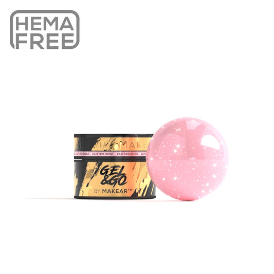 Gel & Co - Gg23 – GLITTER ROSE - 15 Ml  MAKEAR